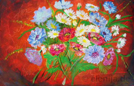 Blumen im Juli, von Elenija