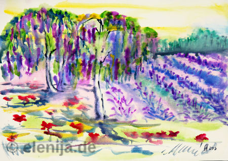 Lavendelfeld, von Elenija