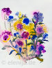 Sommerblumen. Aquarell Fantasie