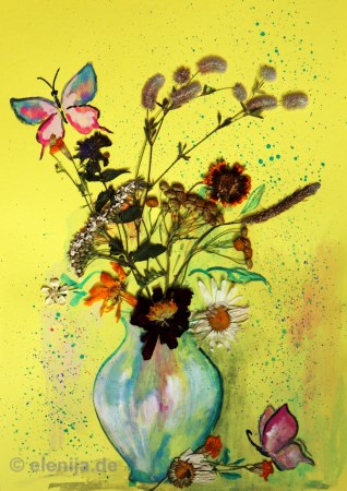 Sommer-Blumenstrauß, von Elenija