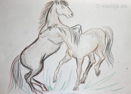 Skizze Pferd 2