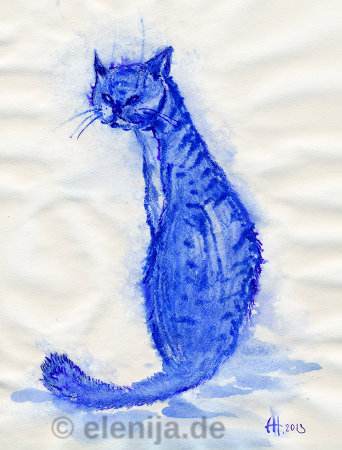 Blauer Kater, von Elenija