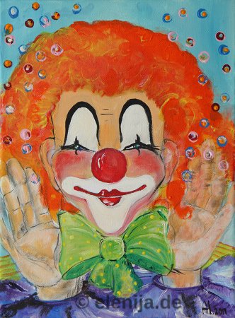 Das Lächeln des Clowns, von Elenija