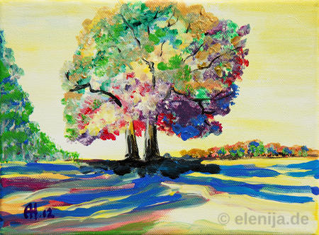 Fröhliche Bäume, von Elenija