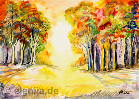 Die Farben des Herbstes, von Elenija